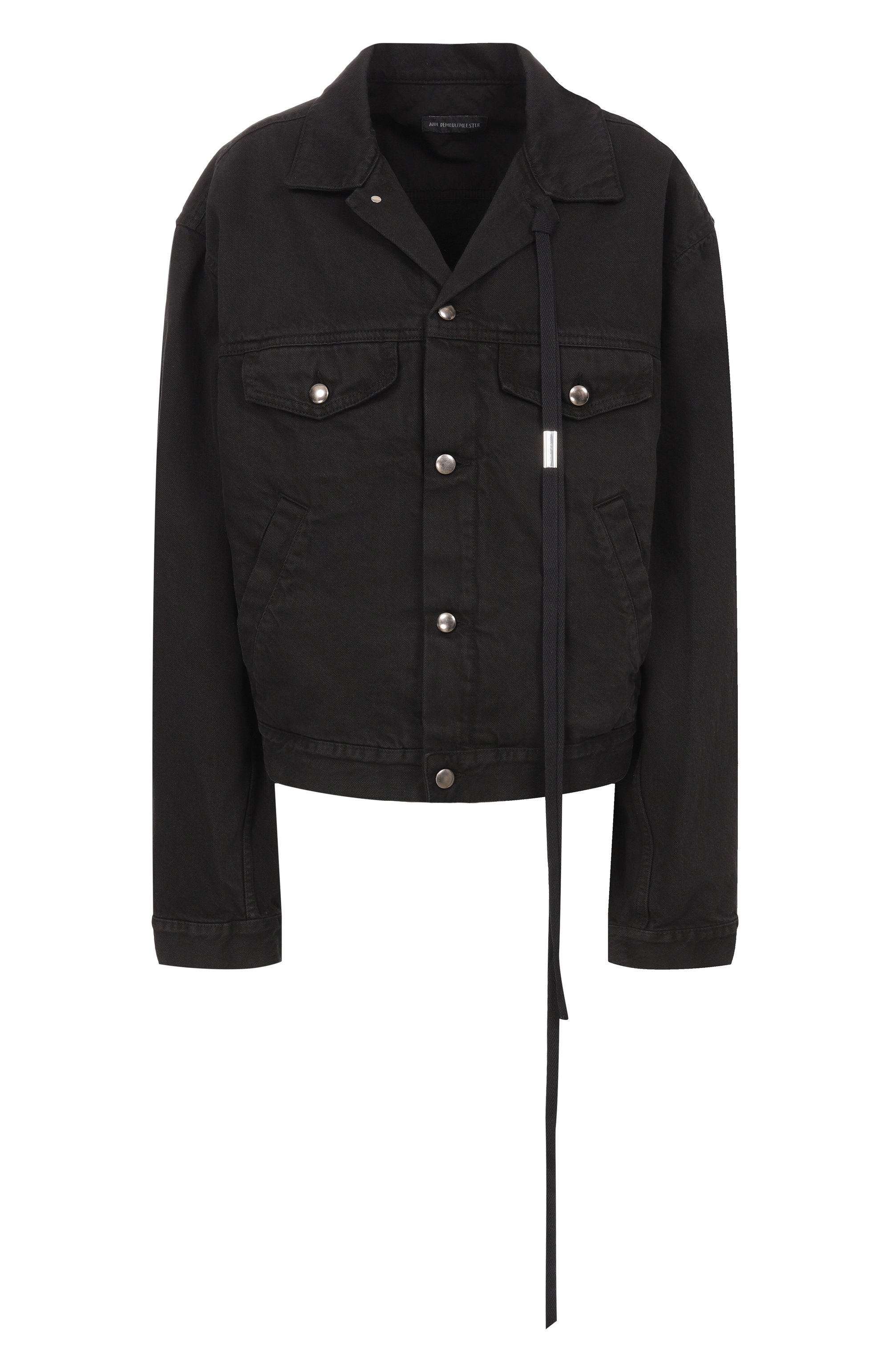 Джинсовая куртка ANN DEMEULEMEESTER черного цвета по цене 107500 руб., арт. B0012717/FA038, фото 1 Джинсовая куртка ANN DEMEULEMEESTER, арт. B0012717/FA038, фото 1