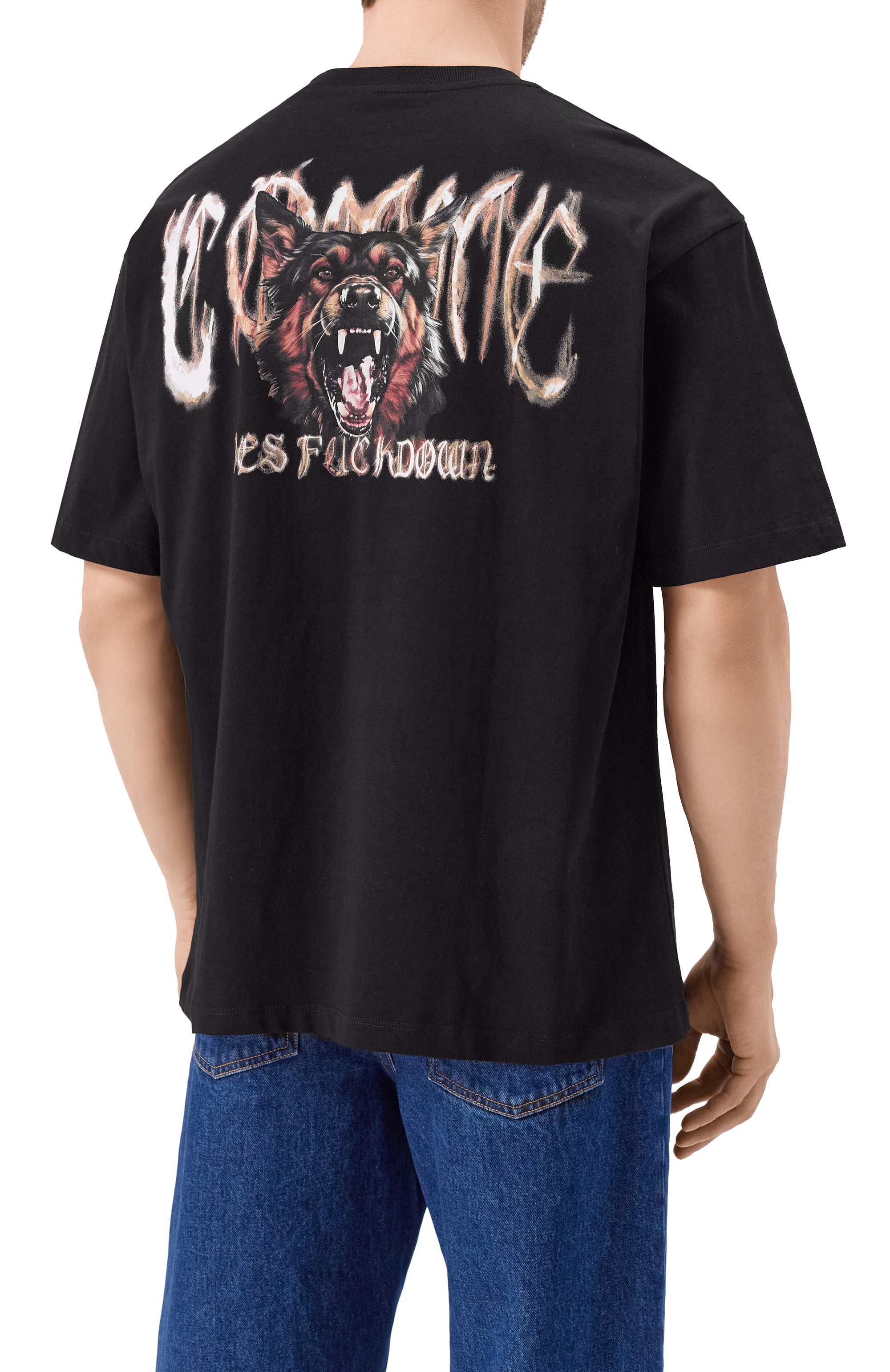 Хлопковая футболка COMME DES FUCKDOWN, арт. CFABM01593, фото 4