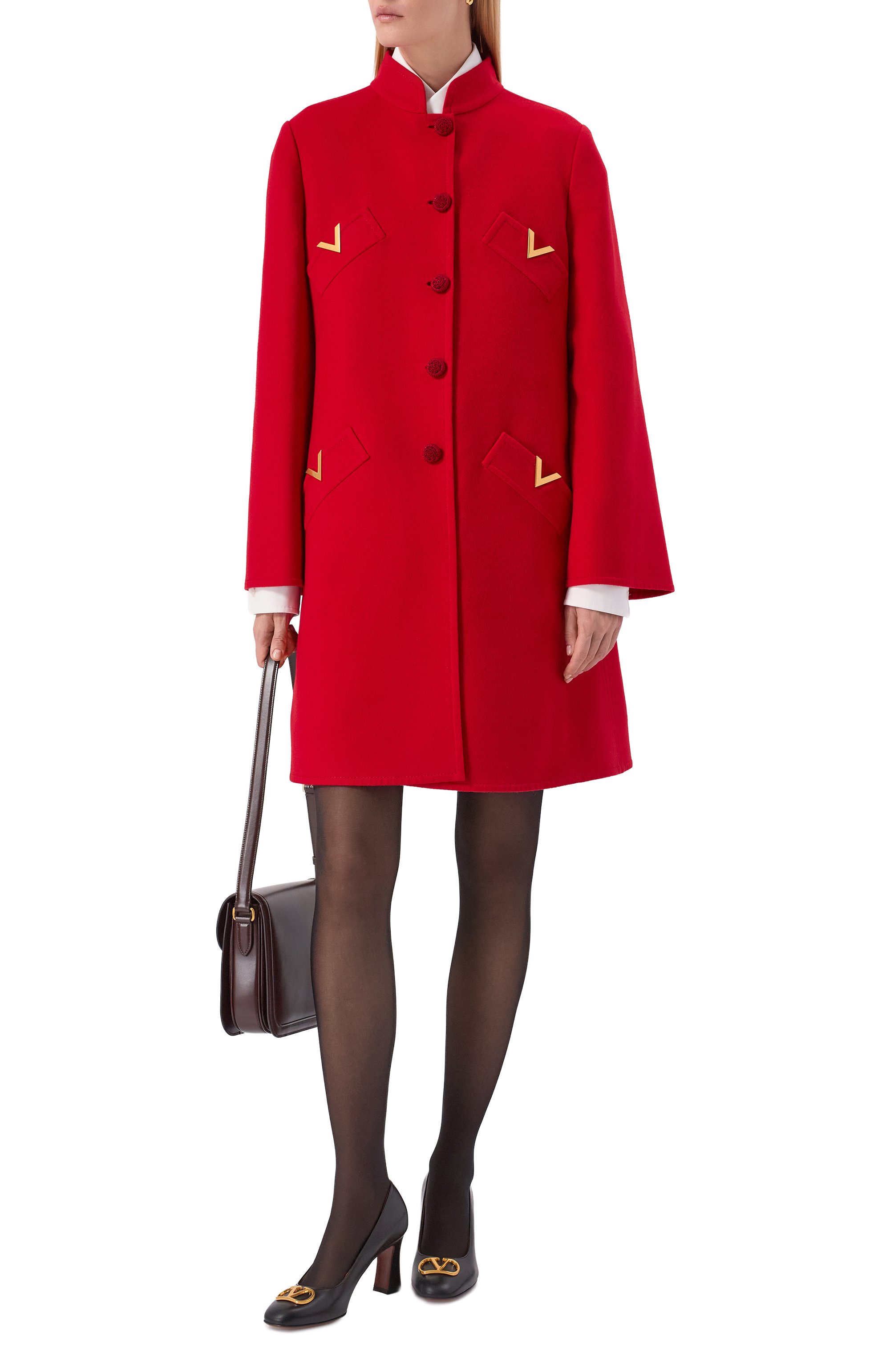 Пальто из шерсти и кашемира VALENTINO, арт. 7B3CA7T0/6JA, фото 2