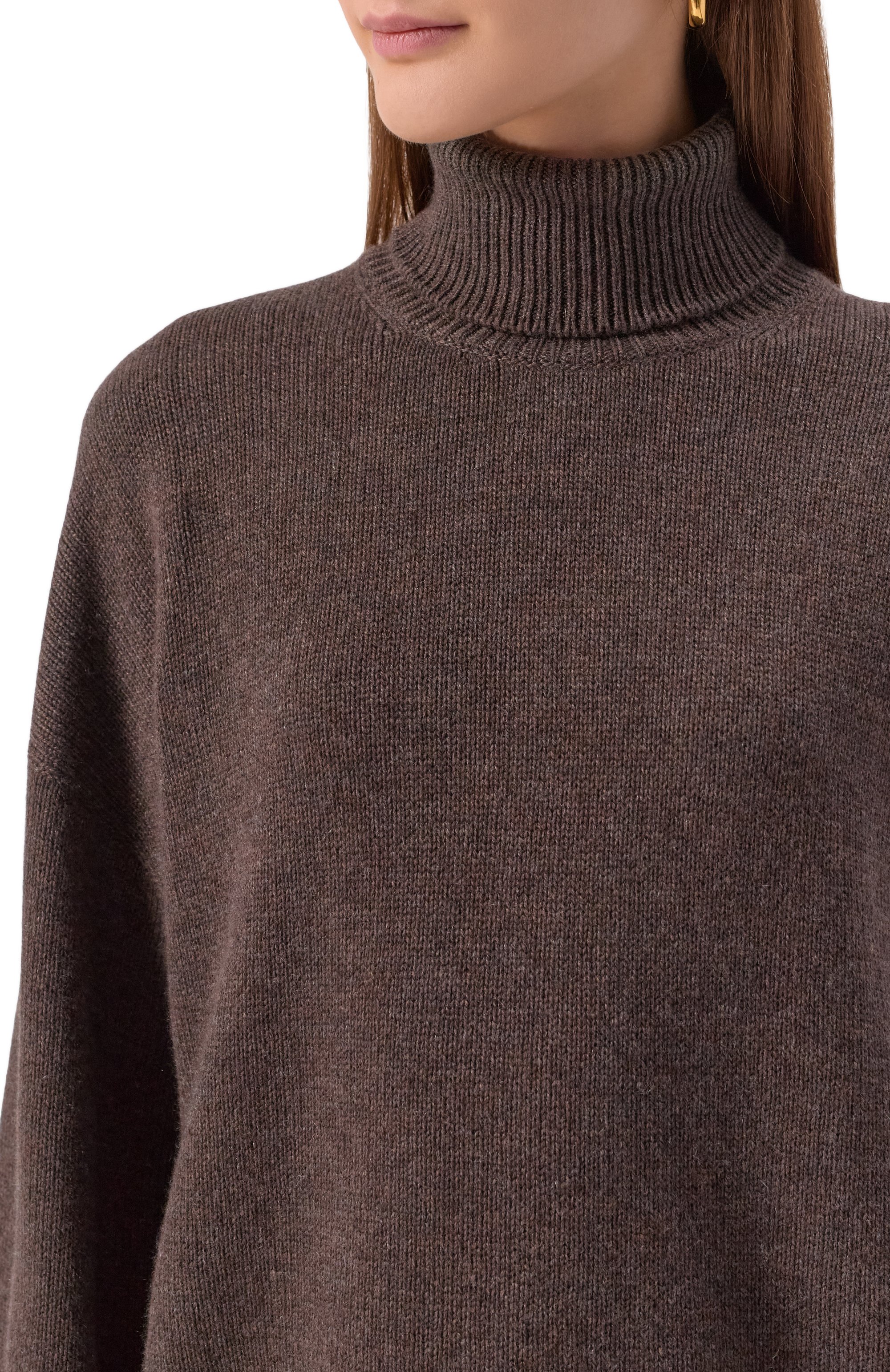 Кашемировый свитер BRUNELLO CUCINELLI коричневого цвета по цене 299500 руб., арт. M12501703, фото 5 Кашемировый свитер BRUNELLO CUCINELLI, арт. M12501703, фото 5