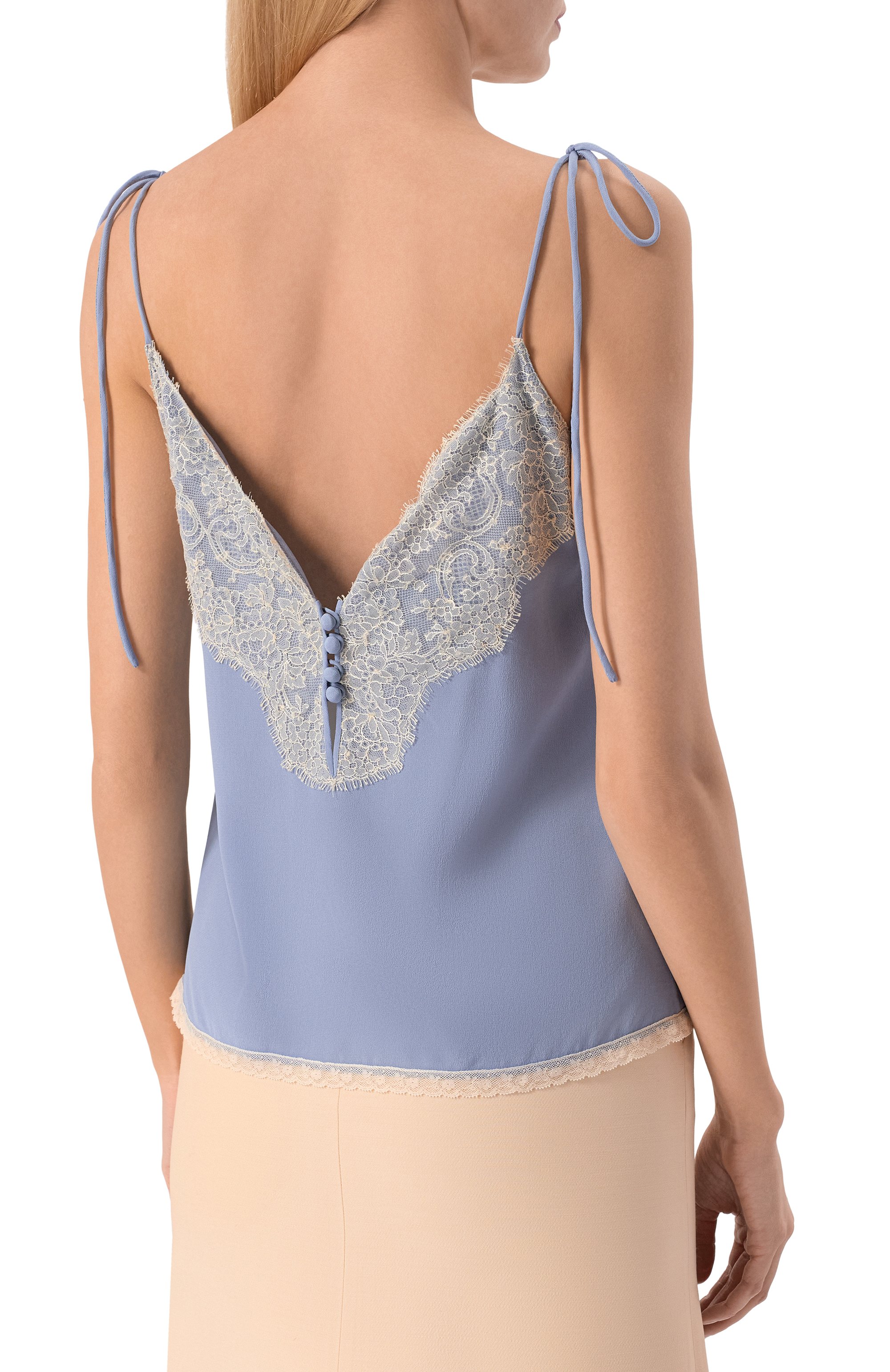 Шелковый топ VALENTINO, арт. 8B3AEBG221B, фото 4