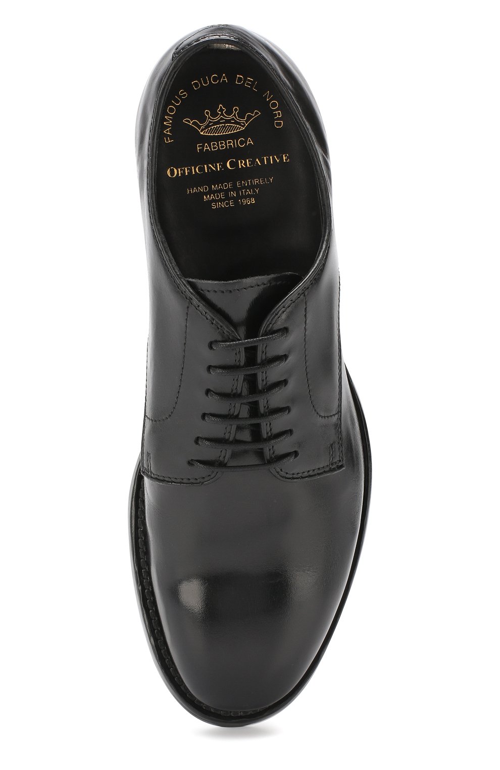 Кожаные дерби OFFICINE CREATIVE черного цвета по цене 57850 руб., арт. EM0RY/001/CANY0N, фото 5 Кожаные дерби OFFICINE CREATIVE, арт. EM0RY/001/CANY0N, фото 5