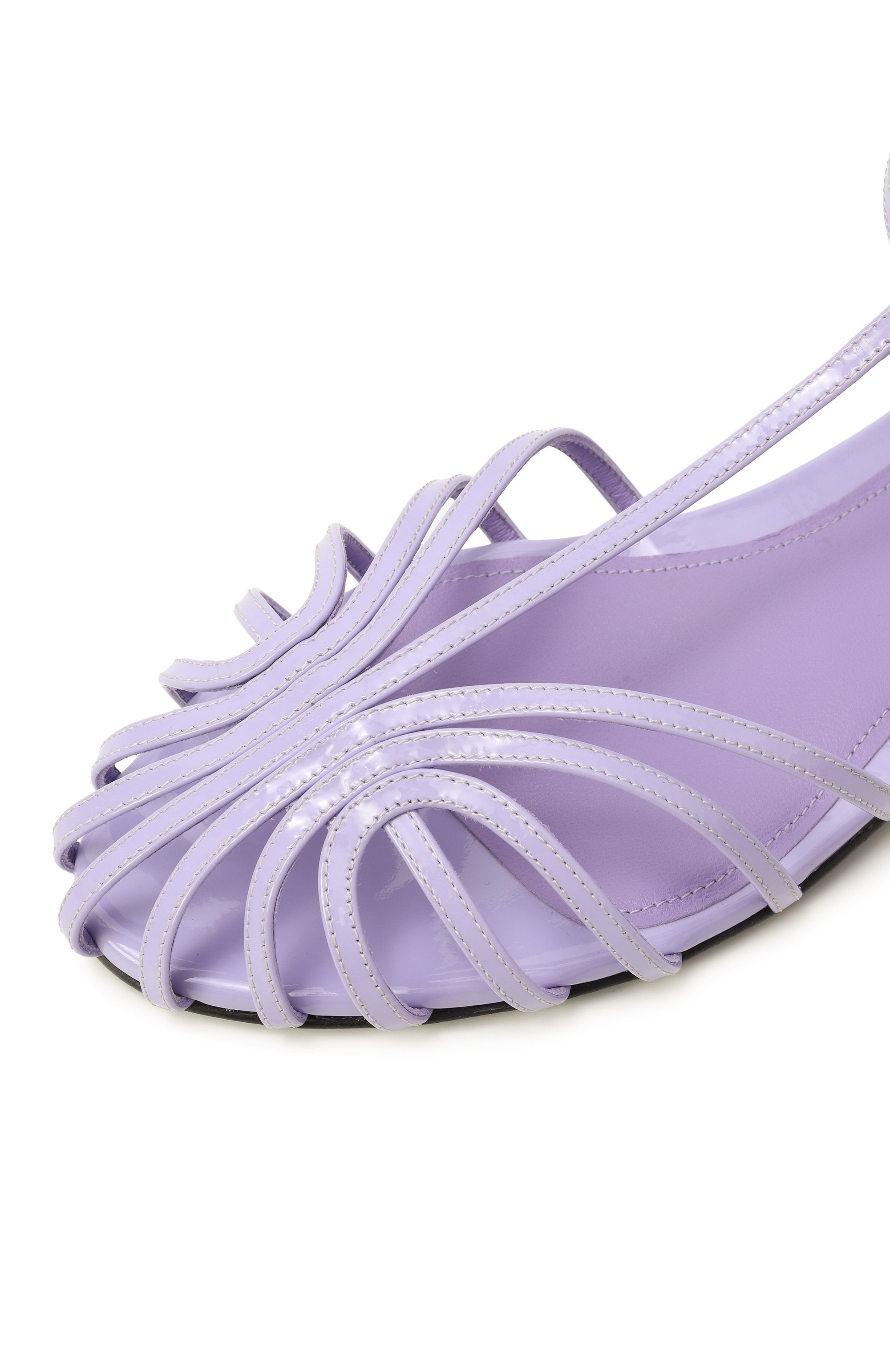 Кожаные сандалии elena ALEVI MILANO сиреневого цвета по цене 87250 руб., арт. L19SC003.5.0004809, фото 7 Кожаные сандалии elena ALEVI MILANO, арт. L19SC003.5.0004809, фото 7