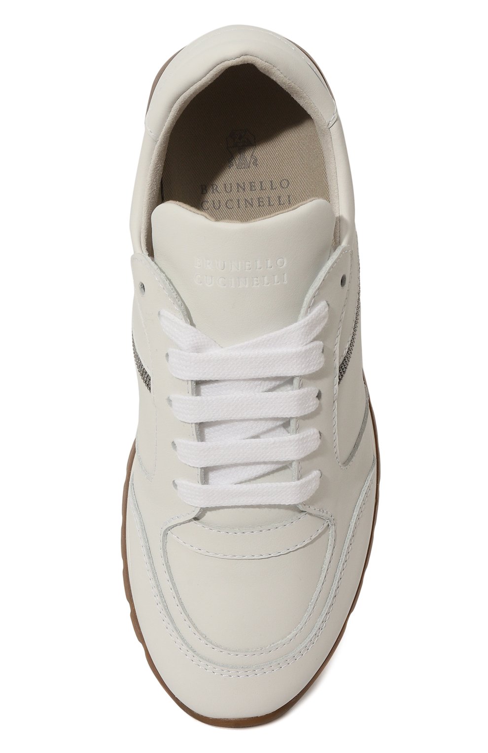 Кожаные кроссовки BRUNELLO CUCINELLI, арт. BZGS01G241, фото 4