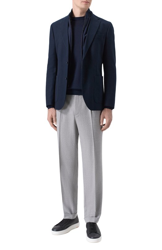 Шерстяные брюки BOSS 50556700 Серый  50556700 Фото 2