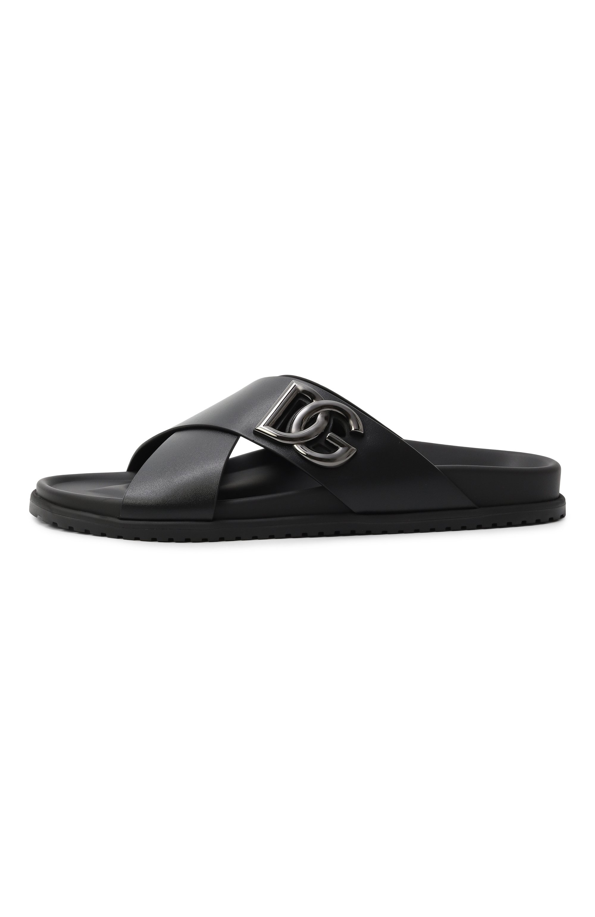 Кожаные шлепанцы DOLCE & GABBANA, арт. A80525/A9Q67, фото 4