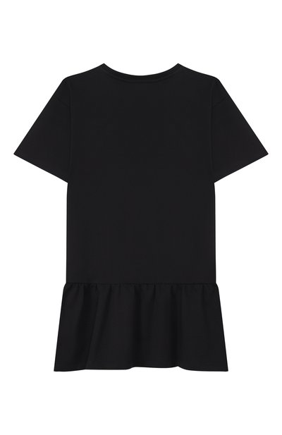 Хлопковое платье MOSCHINO черного цвета по цене 11750 руб., арт. HDV0HL/LCA19, фото 2 Хлопковое платье MOSCHINO, арт. HDV0HL/LCA19, фото 2
