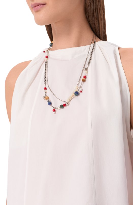 Колье Dries Van Noten 018232/0079 Серебряный  018232/0079 Фото 2