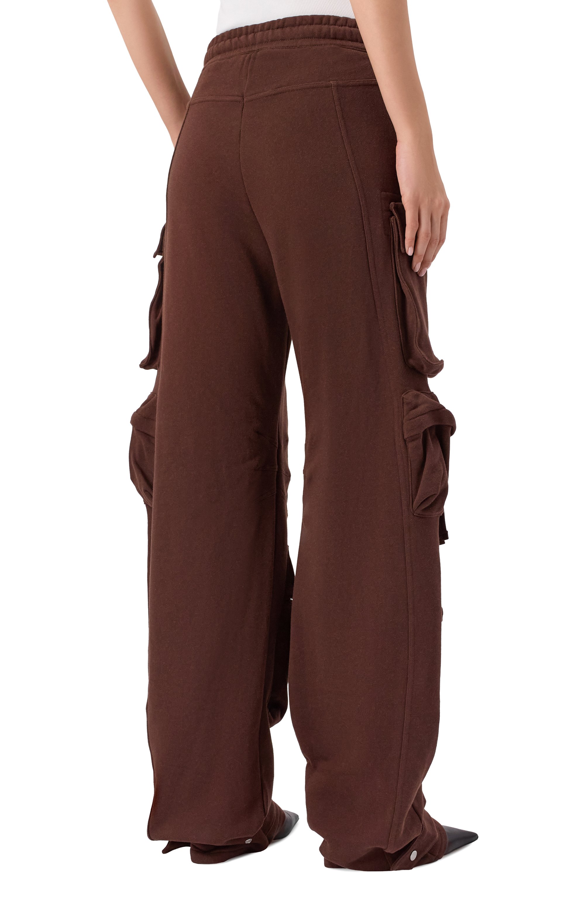 Хлопковые брюки-карго THE ATTICO, арт. 251WCP00260/JJF007AA, фото 4