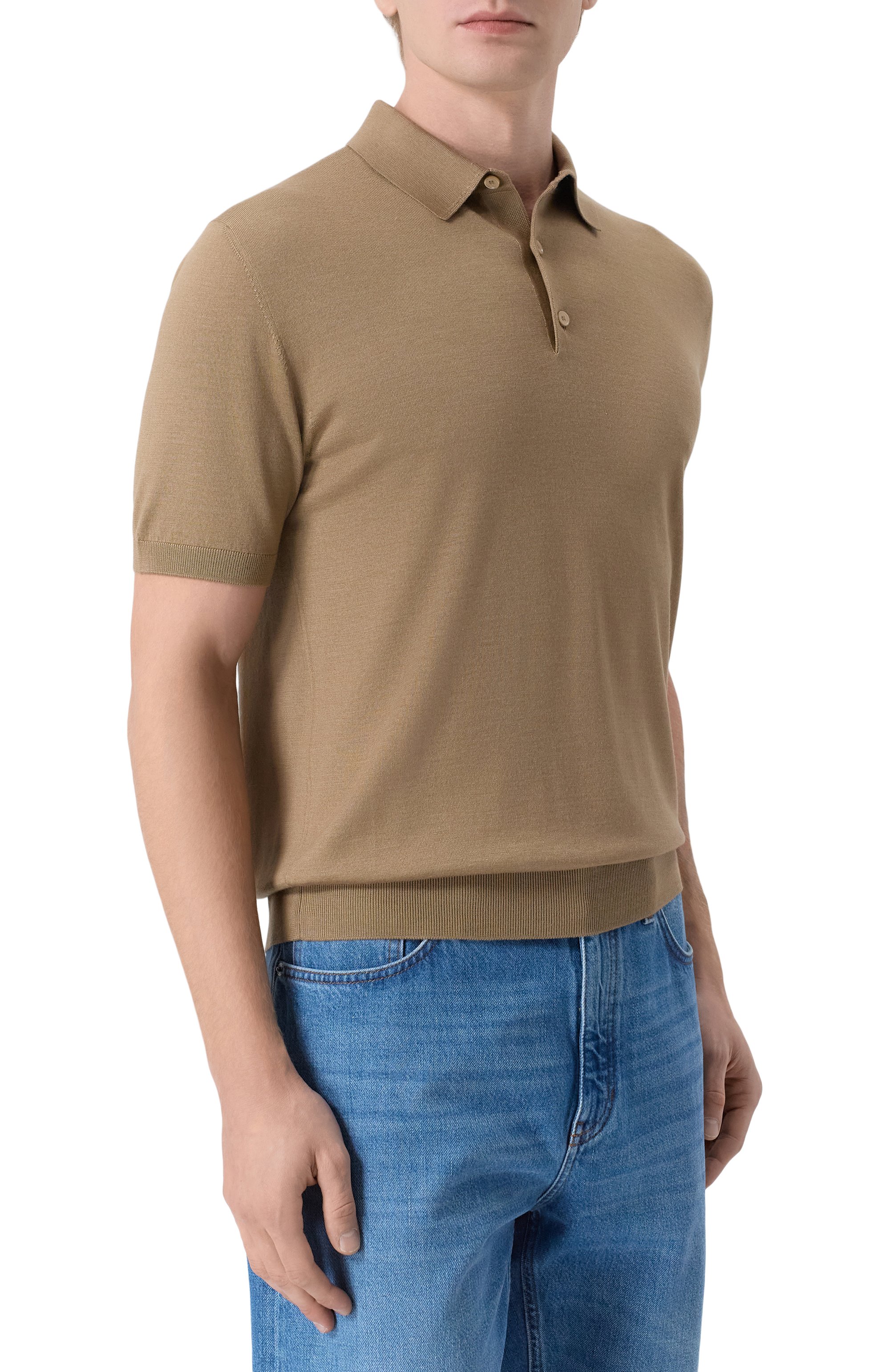 Поло из шерсти и шелка LORO PIANA, арт. FA05066, фото 3