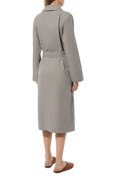 Халат из хлопка и шерсти ZIMMERLI, арт. 4600-13200, фото 4