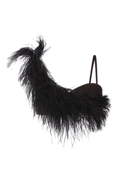 Топ с отделкой перьями DRIES VAN NOTEN, арт. 201-18678-9377, фото 1