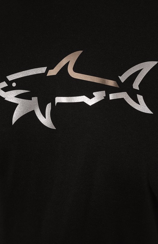 Хлопковая футболка Paul&Shark 24411085 Чёрный  24411085 Фото 5