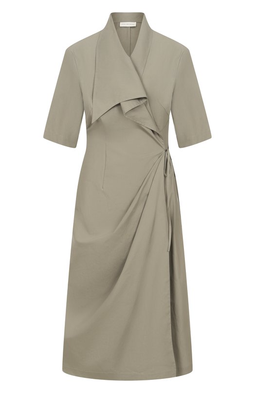 Хлопковое платье Dries Van Noten 251-011033-1374 Серый 251-011033-1374