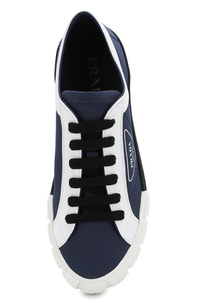 Текстильные кеды PRADA, арт. 2EG302-89C-F0E7M, фото 5