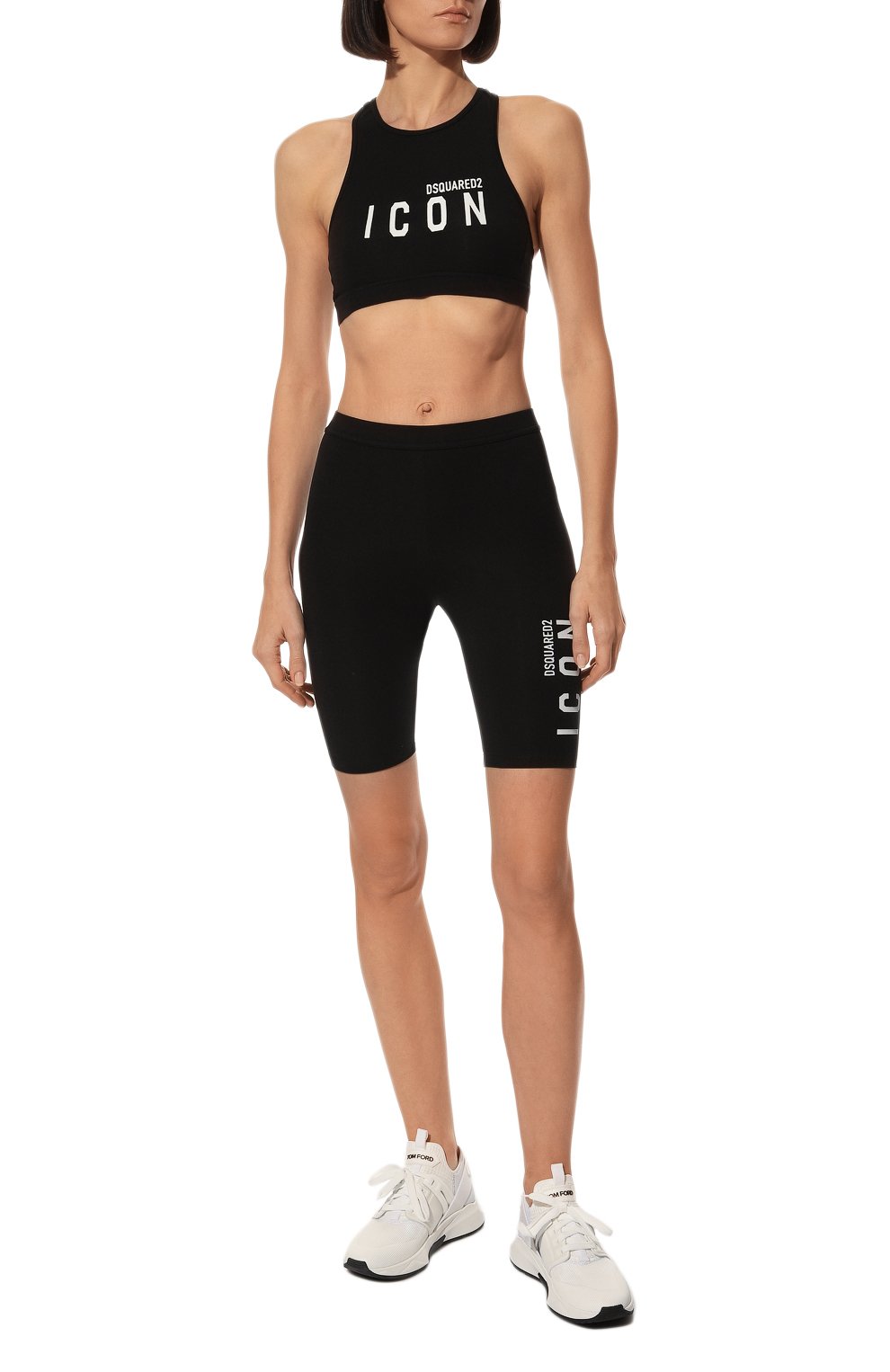 Шорты DSQUARED2 черного цвета по цене 13950 руб., арт. D8N624030, фото 2 Шорты DSQUARED2, арт. D8N624030, фото 2