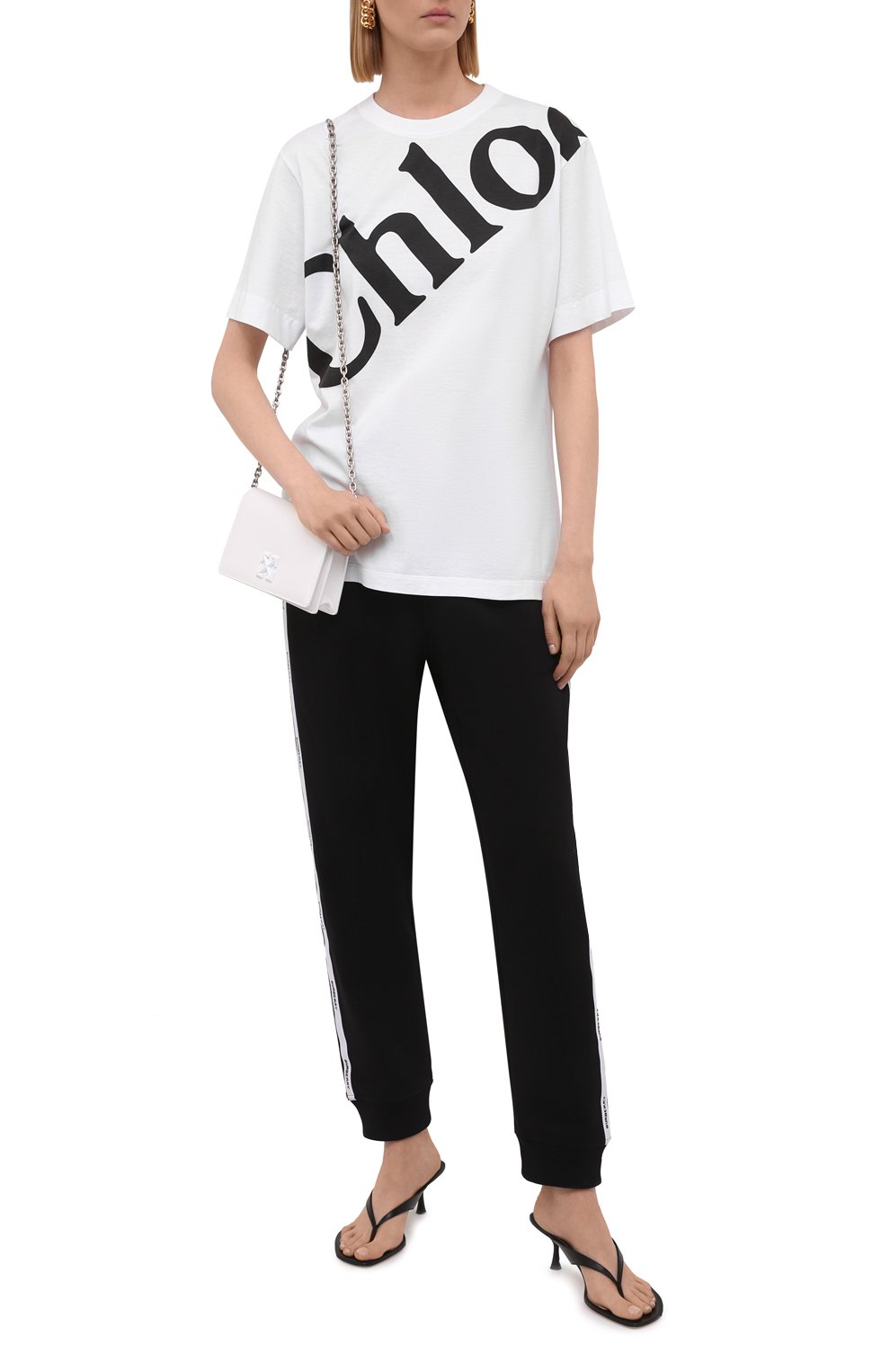 Хлопковая футболка CHLOÉ, арт. CHC21AJH13184, фото 2