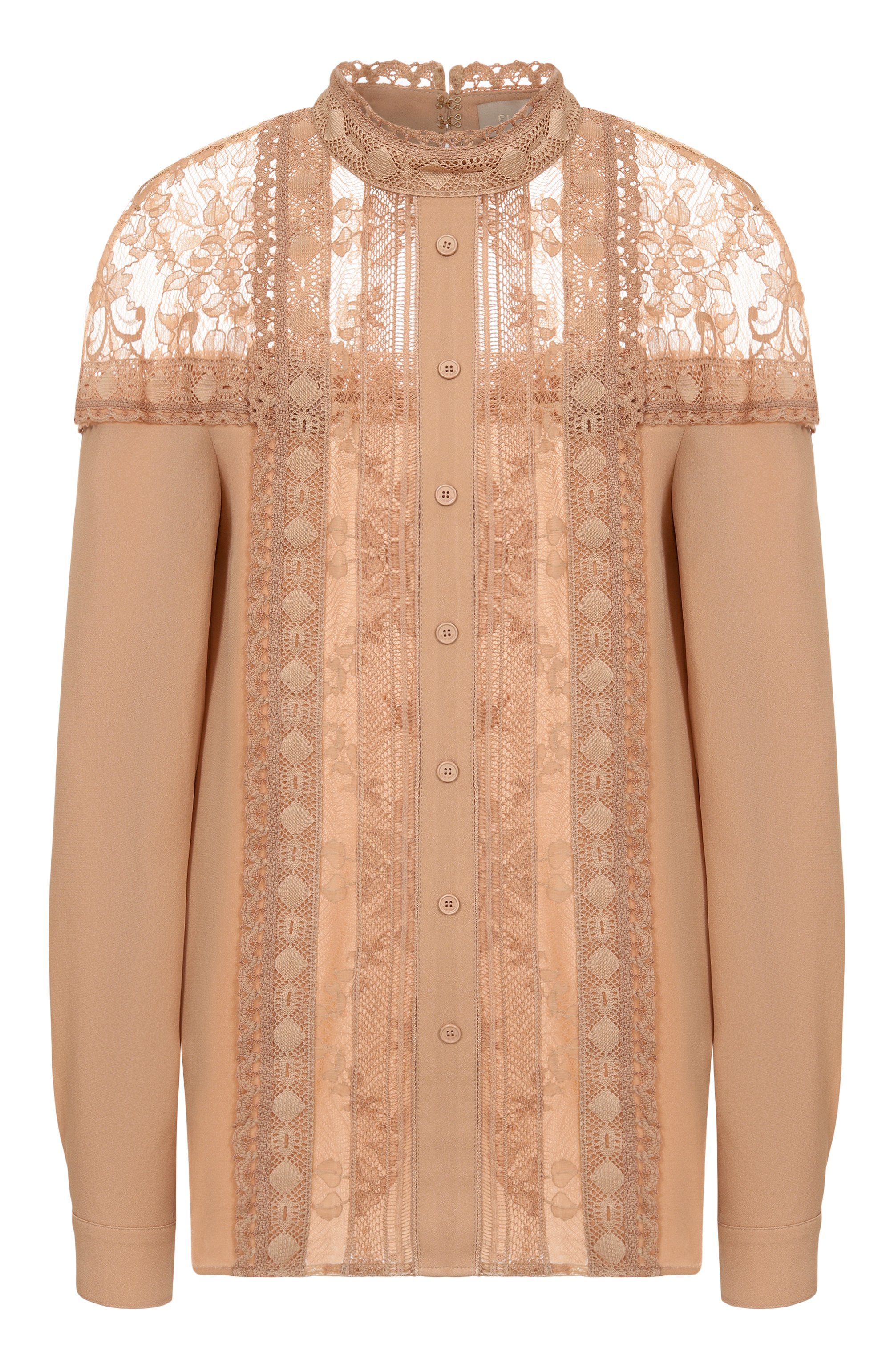 Блузка из хлопка и шелка ELIE SAAB, арт. T0163NS25/SIL01, фото 1