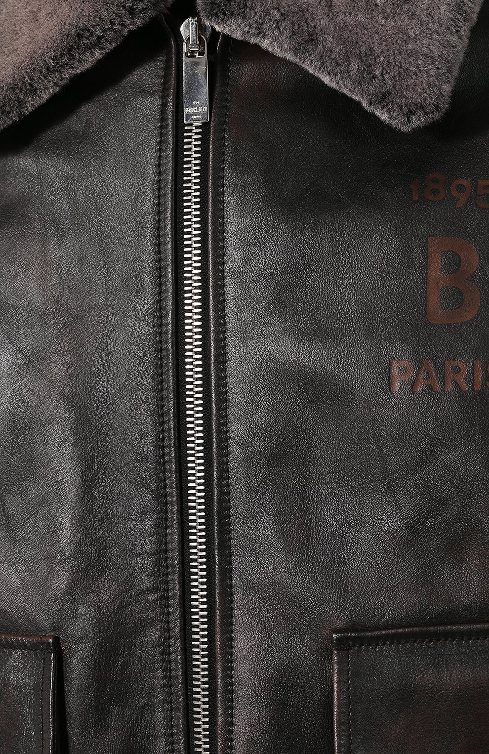 Кожаный бомбер с меховой отделкой BERLUTI коричневого цвета по цене 548500 руб., арт. R16LBL53-001, фото 5 Кожаный бомбер с меховой отделкой BERLUTI, арт. R16LBL53-001, фото 5