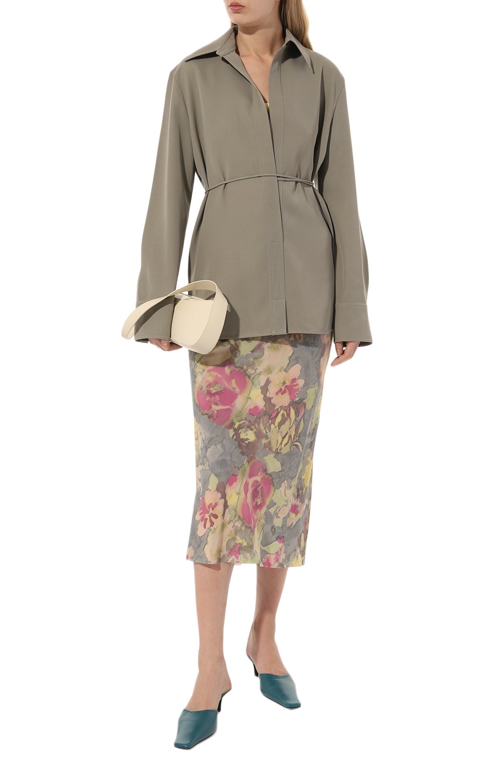 Юбка из вискозы и шелка DRIES VAN NOTEN, арт. 232-010829-7189, фото 2