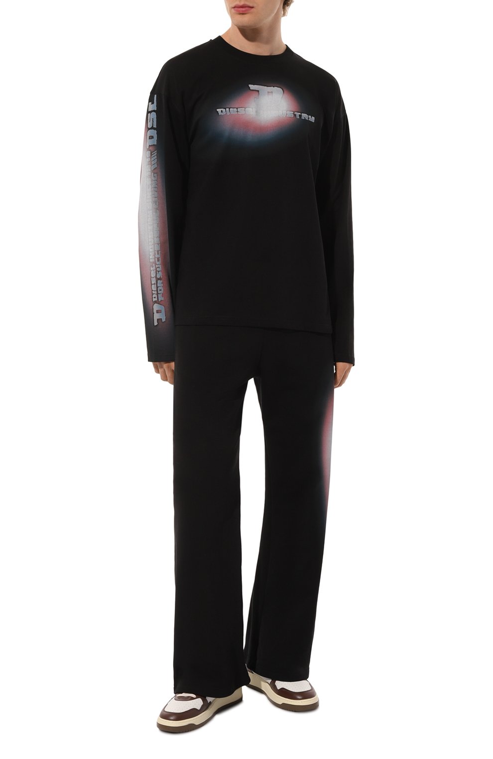 Хлопковый лонгслив DIESEL, арт. A16486/0PLAT, фото 2