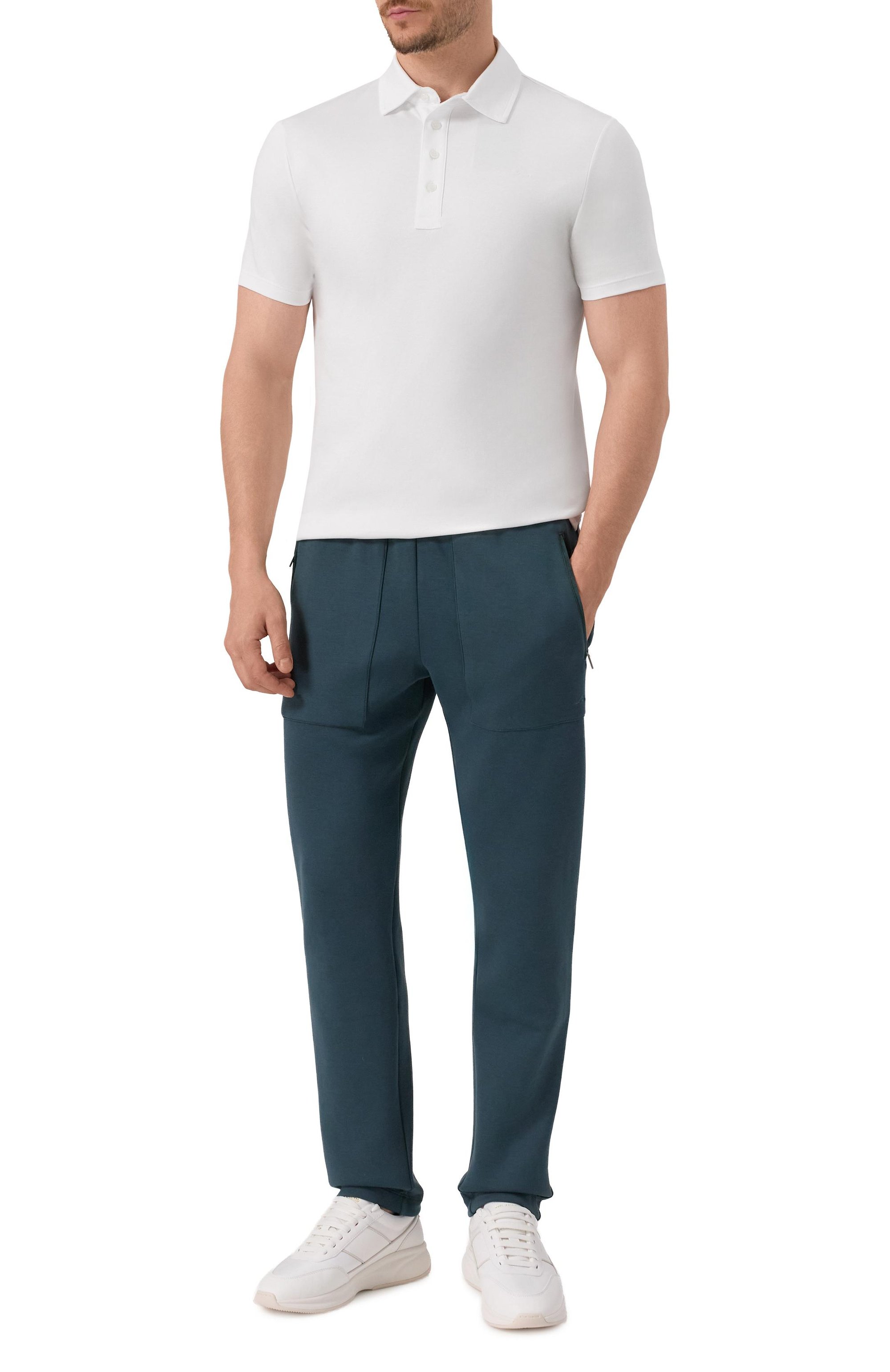 Хлопковое поло PAUL&SHARK белого цвета по цене 45950 руб., арт. 15311732/3XL-6XL, фото 2 Хлопковое поло PAUL&SHARK, арт. 15311732/3XL-6XL, фото 2