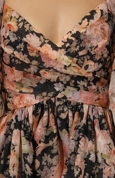 Платье изо льна и шелка ZIMMERMANN, арт. 0809DF241, фото 5