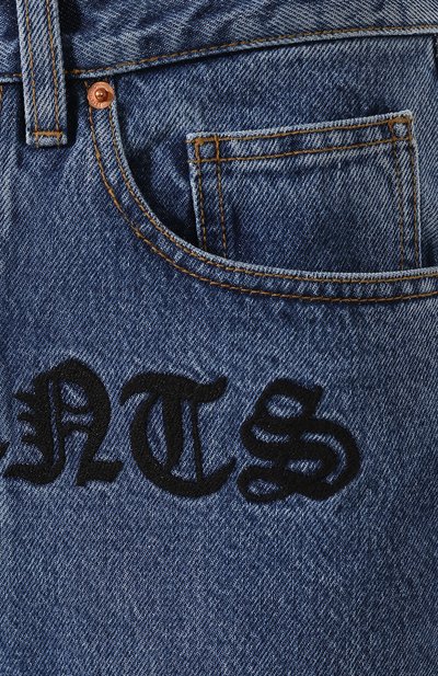 Джинсы VETEMENTS голубого цвета по цене 121000 руб., арт. SS20PA327 2801/W/BLUE, фото 5 Джинсы VETEMENTS, арт. SS20PA327 2801/W/BLUE, фото 5