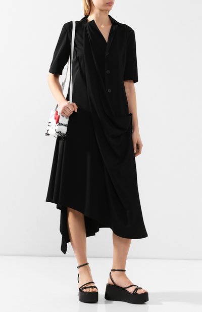 Шерстяное платье YOHJI YAMAMOTO, арт. NN-D07-100, фото 2