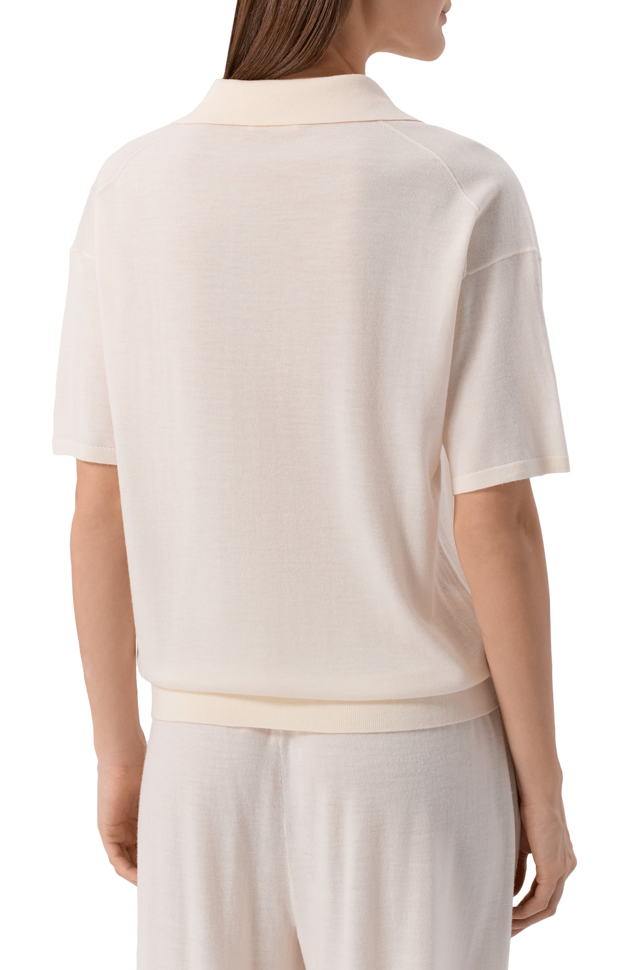 Поло из шерсти и шелка 12 STOREEZ, арт. 137031, фото 4