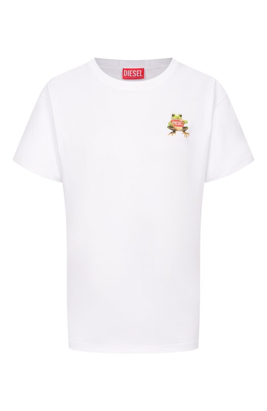 Хлопковая футболка Diesel A21921/0JMBD Белый A21921/0JMBD