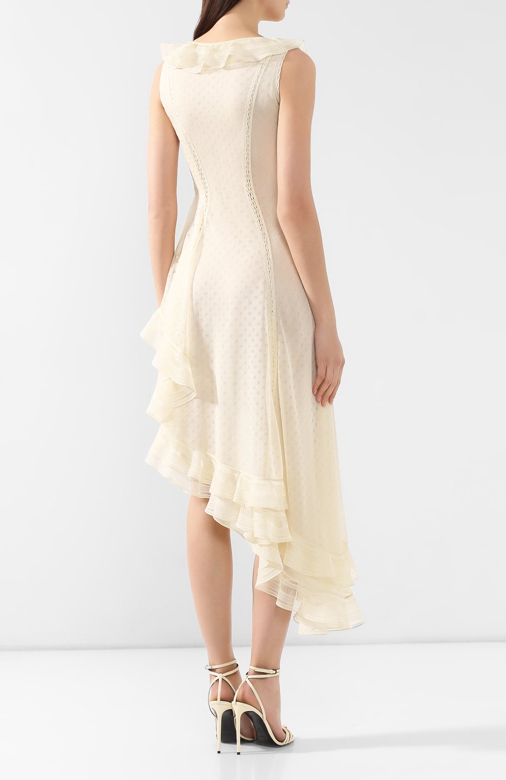 Шелковое платье ALEXANDER MCQUEEN, арт. 571730/Q1DBU, фото 4