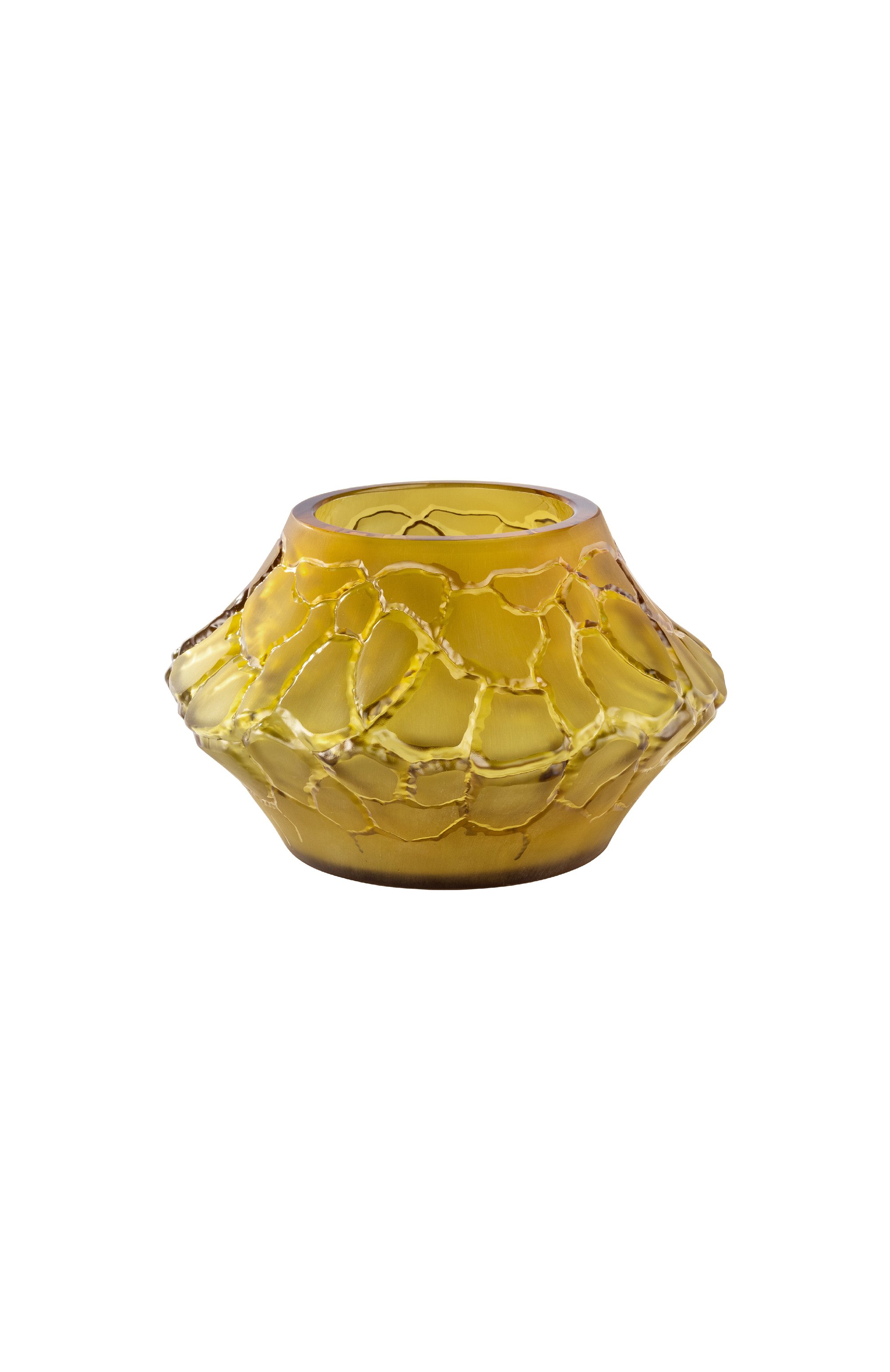 Ваза caldera LALIQUE оранжевого цвета по цене 106000 руб., арт. 10829600, фото 1 Ваза caldera LALIQUE, арт. 10829600, фото 1