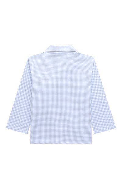 Хлопковая пижама DEREK ROSE голубого цвета по цене 17250 руб., арт. 7025-KELB023, фото 3 Хлопковая пижама DEREK ROSE, арт. 7025-KELB023, фото 3