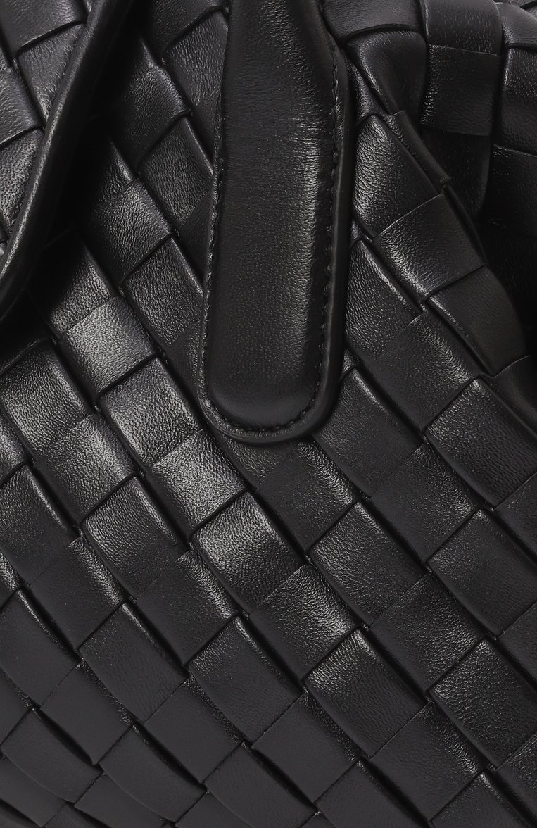 Женская сумка lauren 1980 BOTTEGA VENETA черного цвета, арт. 806053 V40Z1 | Фото 3 (Ремень/цепочка: На ремешке; Размер: medium; Материал: Натуральная кожа)