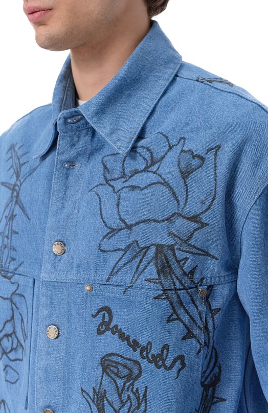 Джинсовая куртка DOMREBEL M INKED/JEAN JACKET Синий  M INKED/JEAN JACKET Фото 5