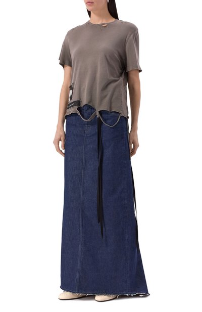 Хлопковая футболка ANN DEMEULEMEESTER, арт. B0013050/FA638, фото 3