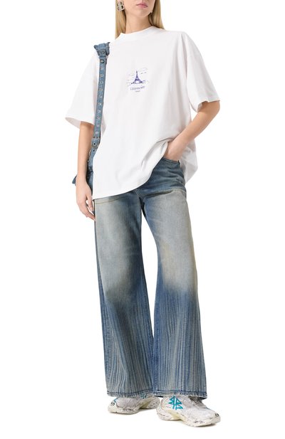 Комбинированные кроссовки runner BALENCIAGA, арт. 772767/W3RBW, фото 2