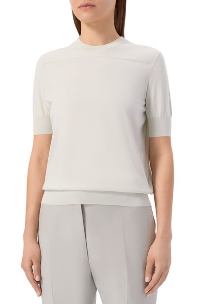 Хлопковый пуловер JIL SANDER, арт. J02GC0117/J15383, фото 3