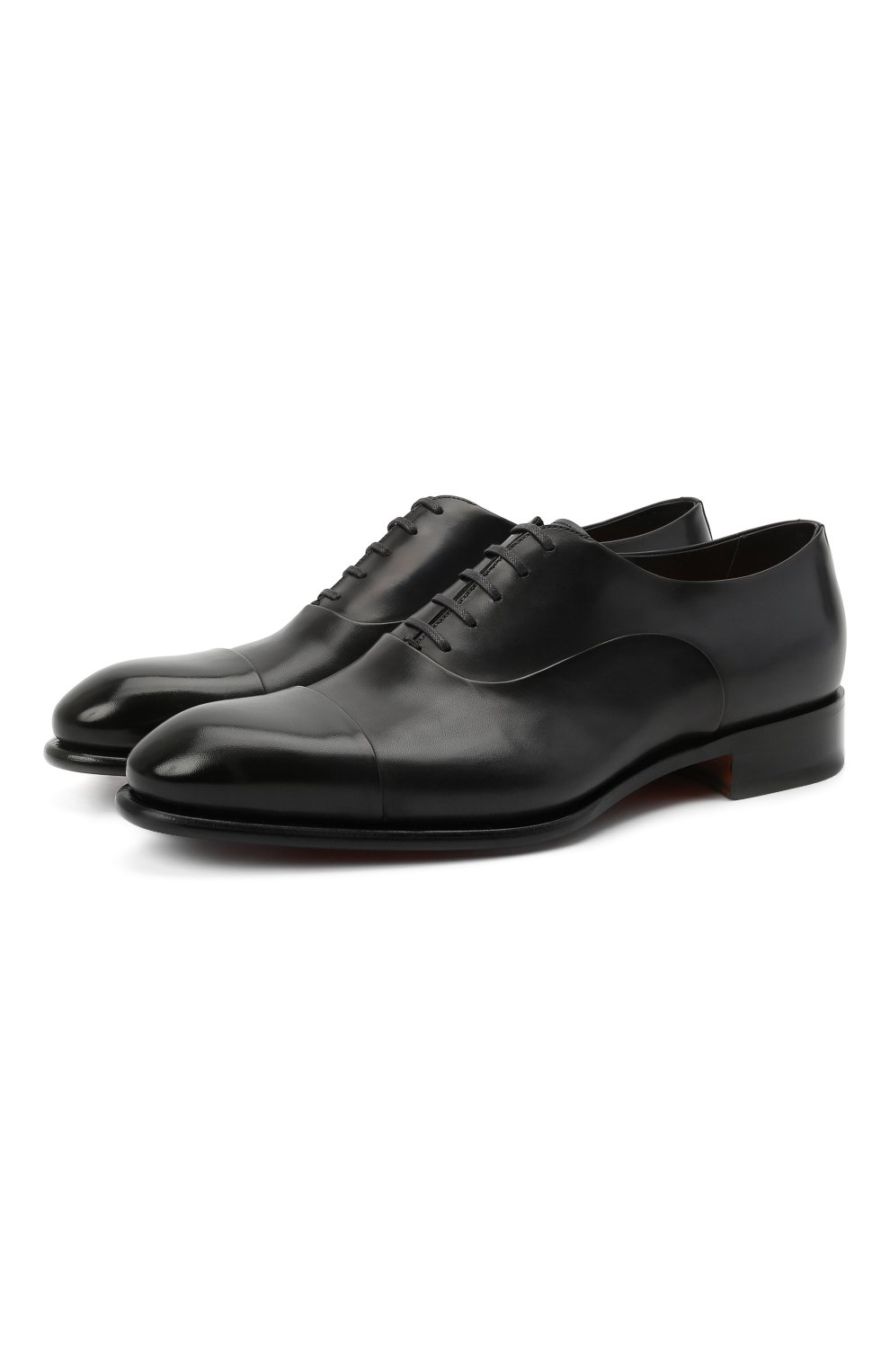 Кожаные оксфорды SANTONI темно-синего цвета по цене 140500 руб., арт. MCCR12621MC1HVVDU59, фото 1 Кожаные оксфорды SANTONI, арт. MCCR12621MC1HVVDU59, фото 1