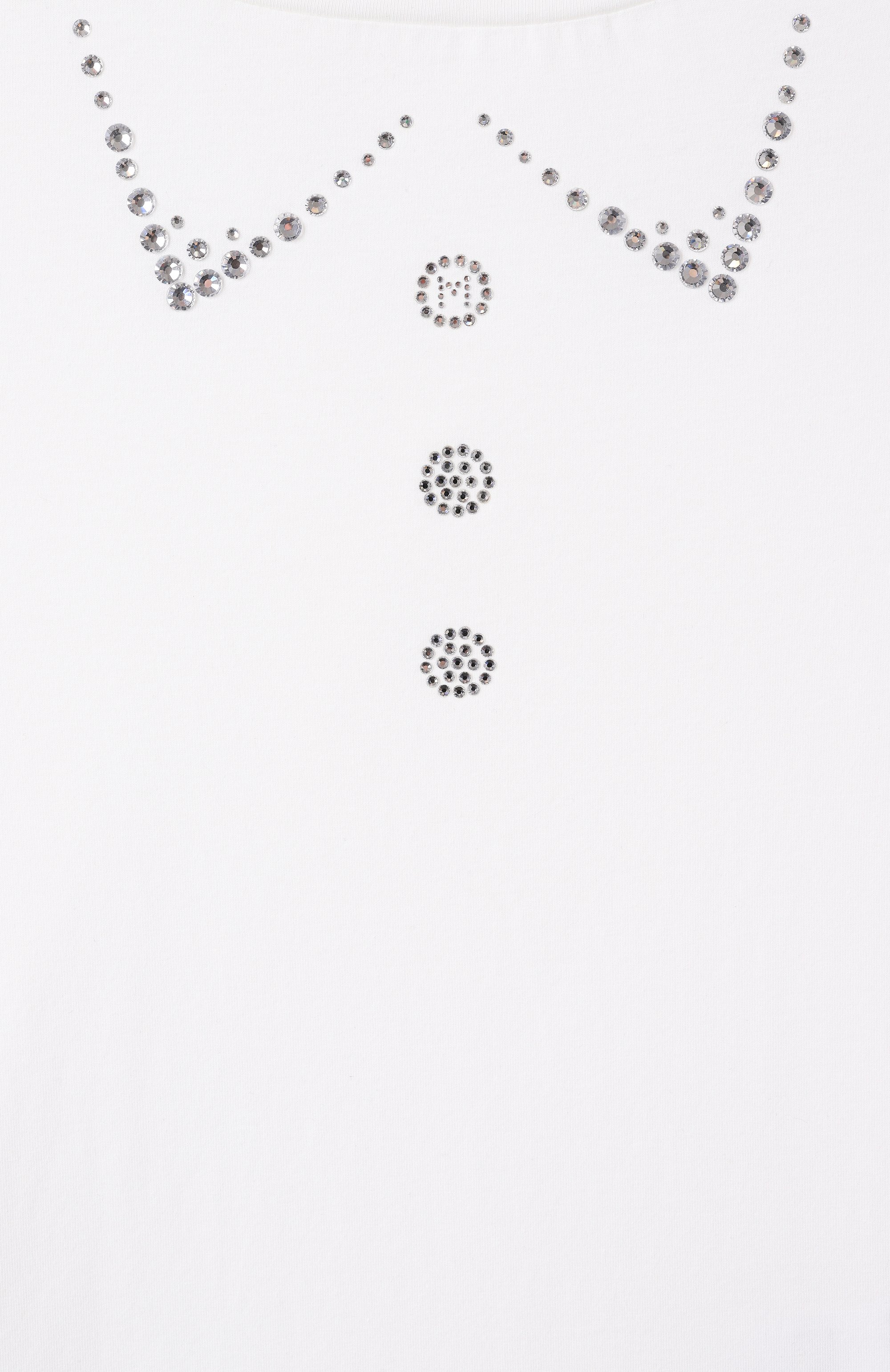 Хлопковая футболка MONNALISA, арт. 17E607, фото 3