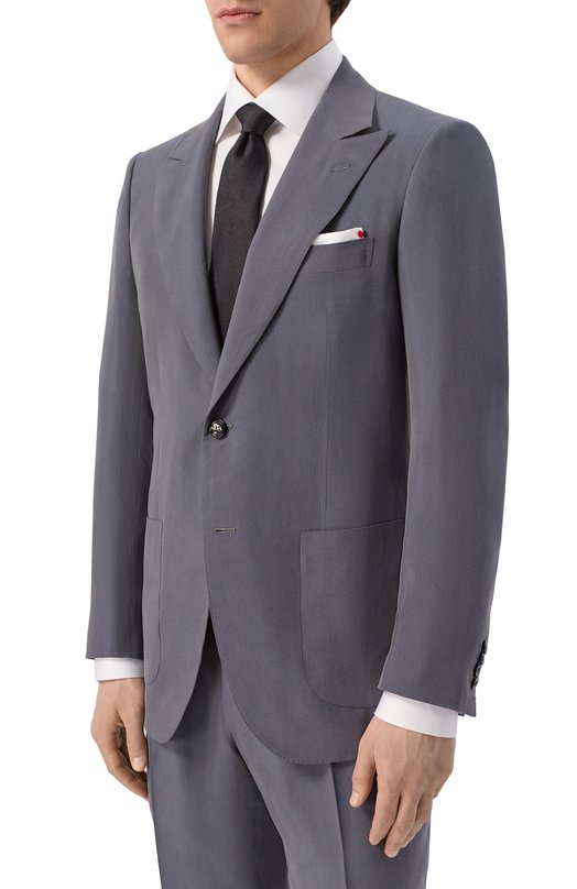Костюм из лиоцелла и вискозы Kiton UA862H08003 Серый  UA862H08003 Фото 2