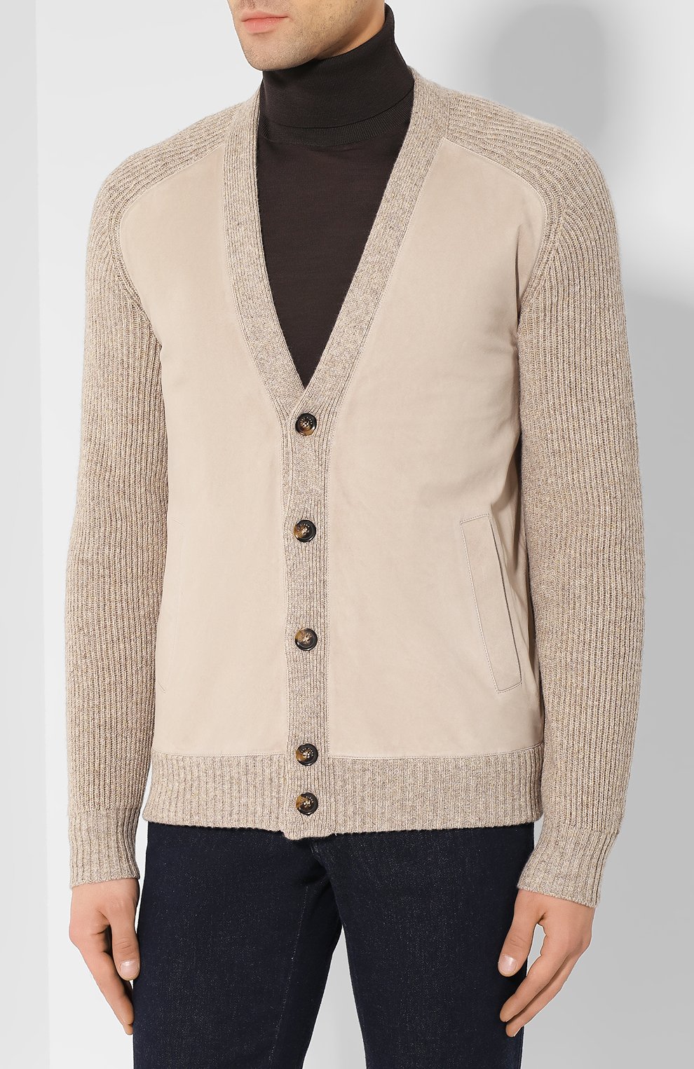 Комбинированный кардиган LORO PIANA, арт. FAI6665, фото 3