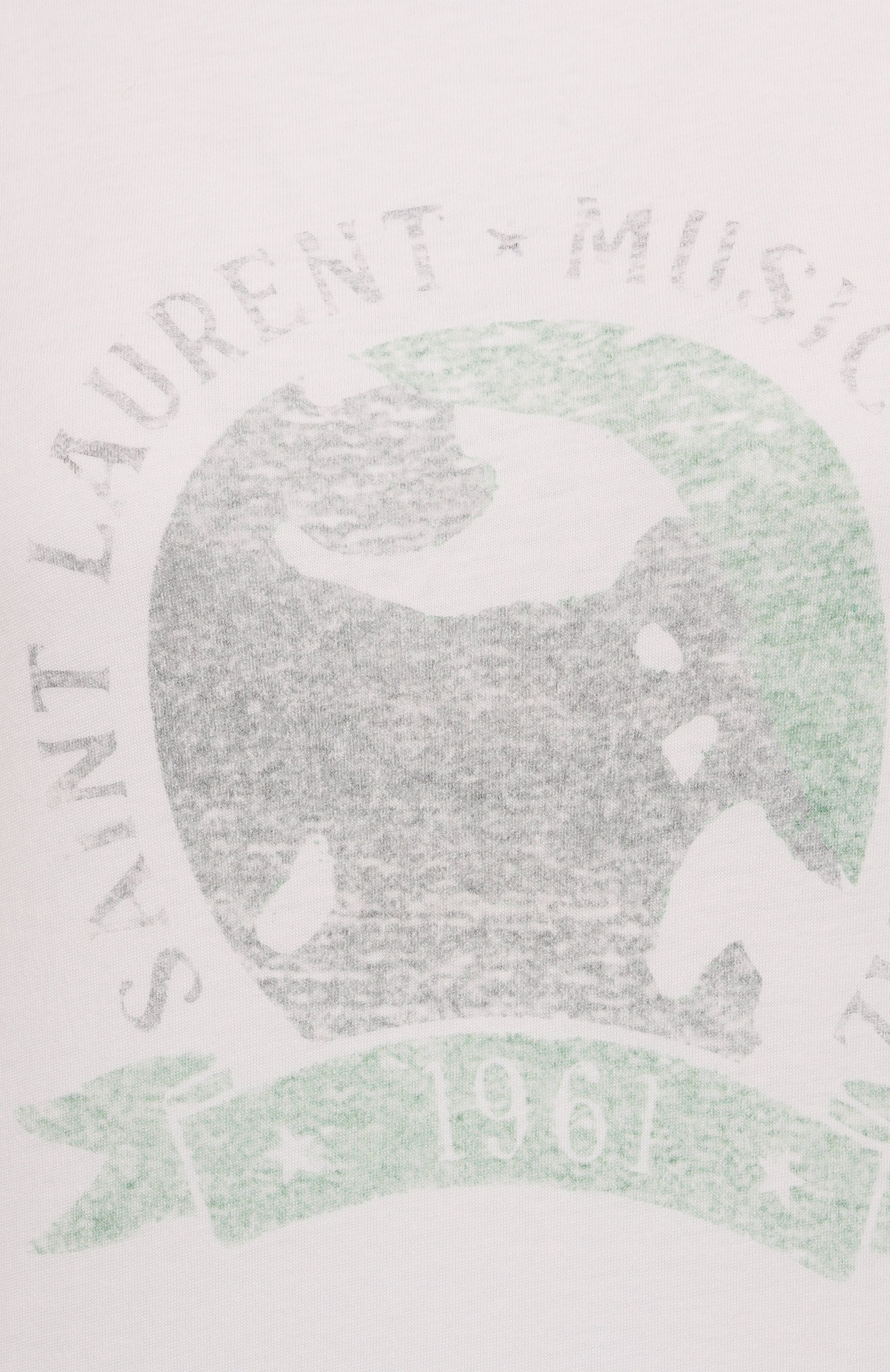 Хлопковая футболка SAINT LAURENT, арт. 817047/Y37YJ, фото 6