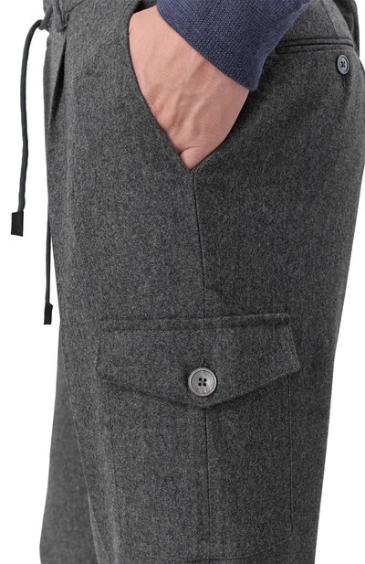 Шерстяные брюки-карго GRAN SASSO, арт. 76111/51306, фото 5