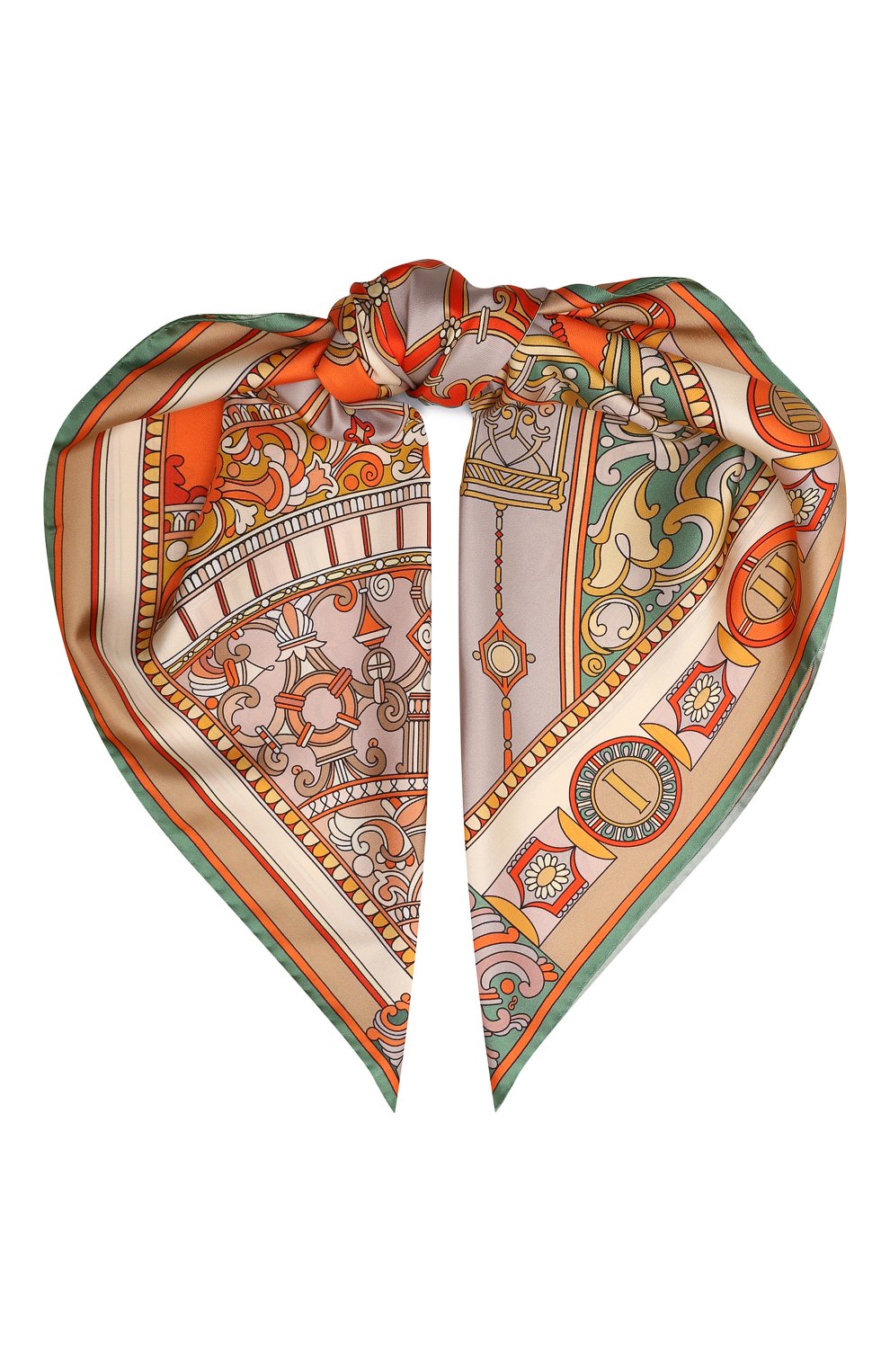 Шелковый платок time RADICAL CHIC оранжевого цвета по цене 17940 руб., арт. 443981.07.02, фото 1 Шелковый платок time RADICAL CHIC, арт. 443981.07.02, фото 1