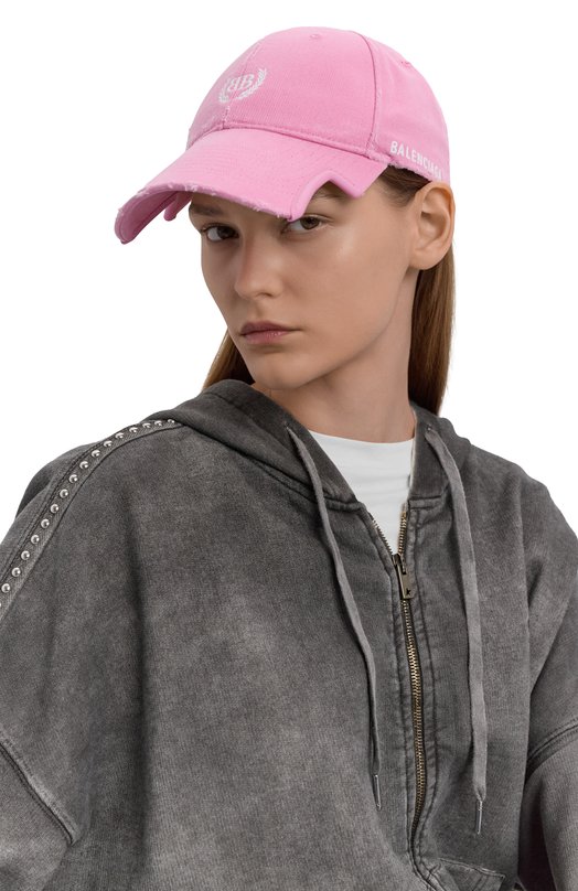 Джинсовая бейсболка Balenciaga 829208/410B2 Розовый  829208/410B2 Фото 2