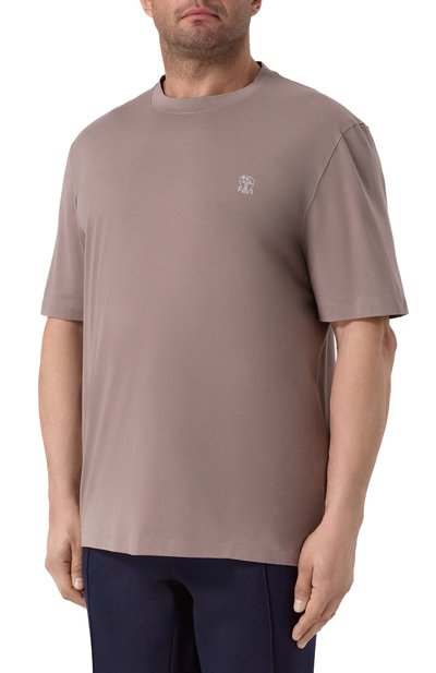 Хлопковая футболка BRUNELLO CUCINELLI, арт. M0B138440W, фото 3