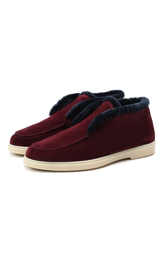 

Замшевые ботинки Santoni, Бордовый