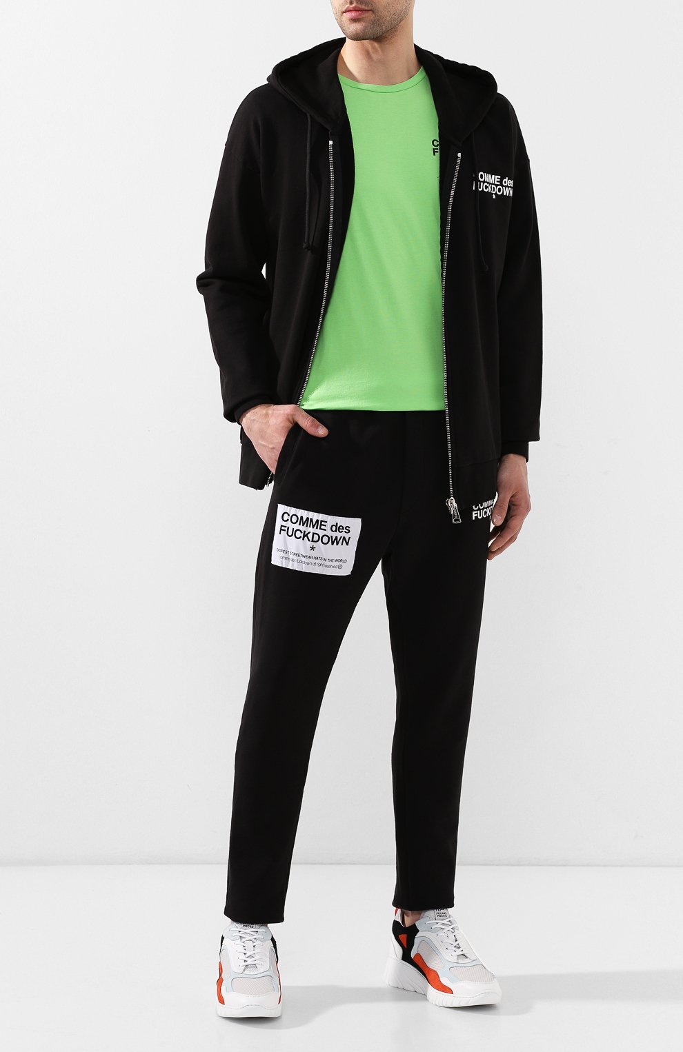 Хлопковые брюки COMME DES FUCKDOWN, арт. CDFU374, фото 2